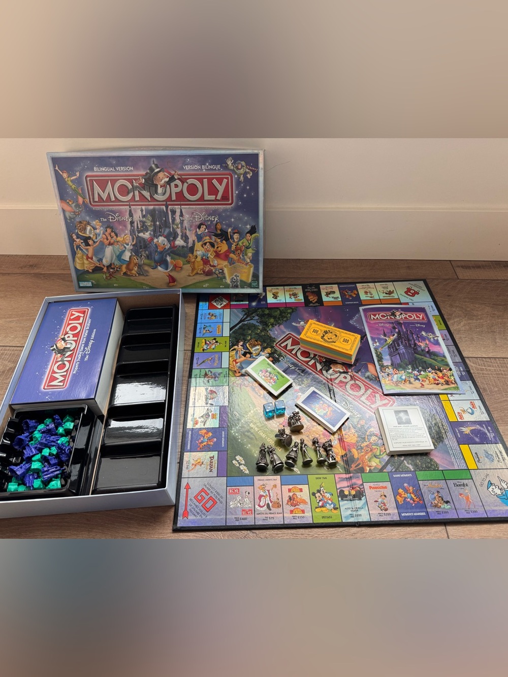 Hasbro Monopoly Disney Edition - Purple & Blue Artwork